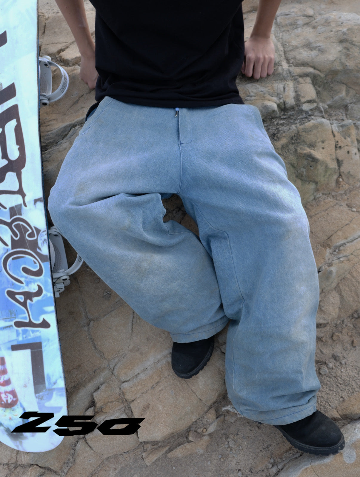 Raw Blue Denim Snowpants