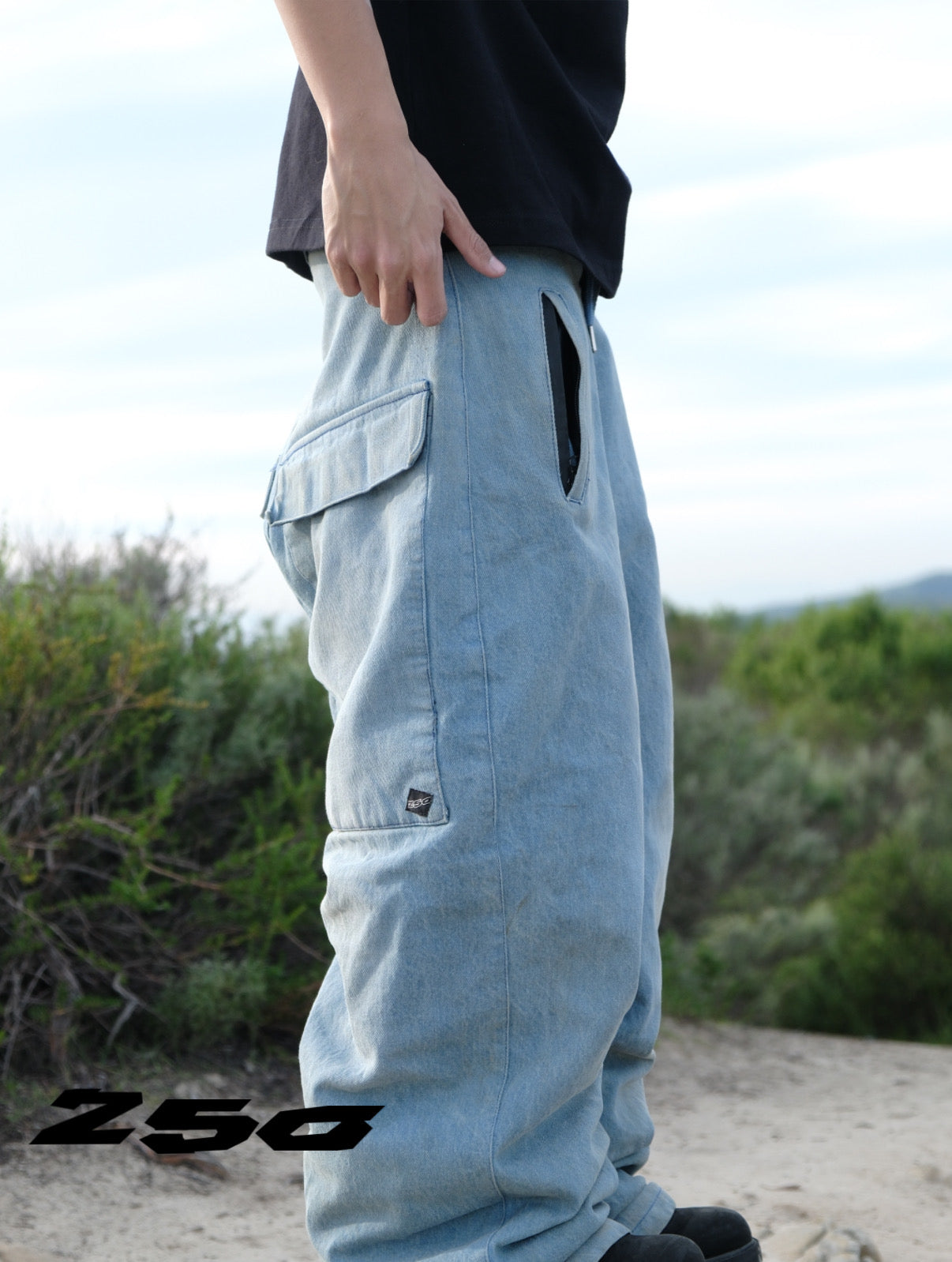 Raw Blue Denim Snowpants