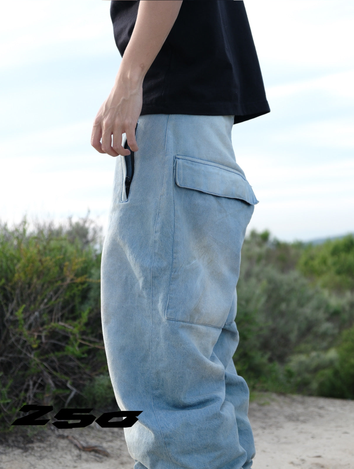 Raw Blue Denim Snowpants