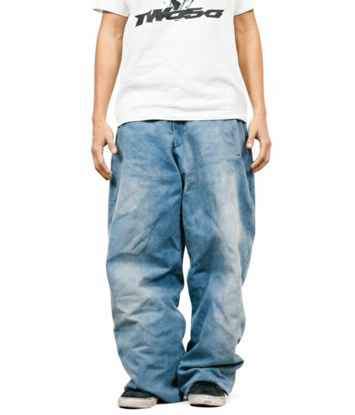 Raw Blue Denim Snowpants