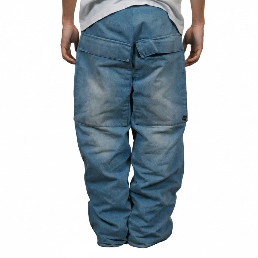 Raw Blue Denim Snowpants