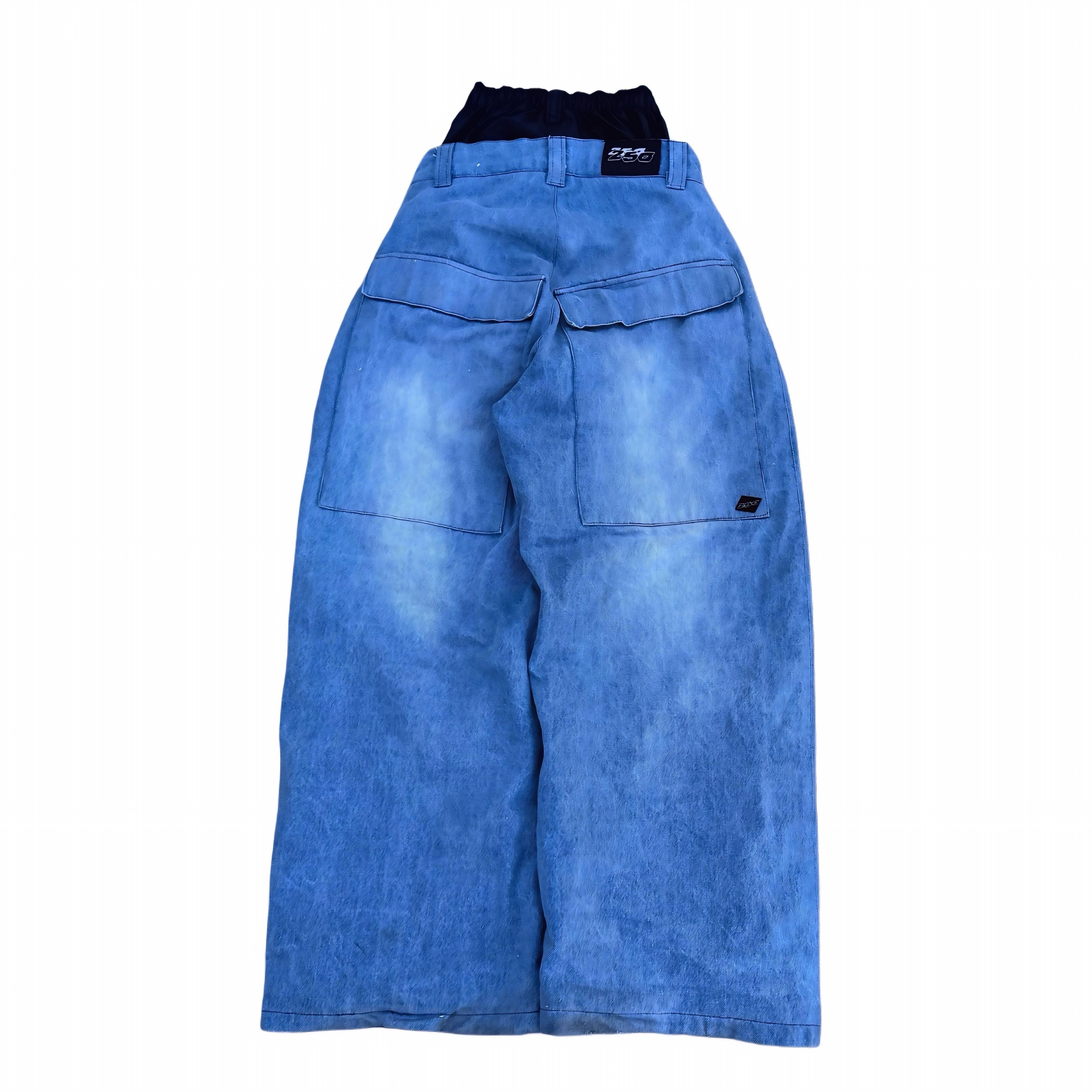 Raw Blue Denim Snowpants