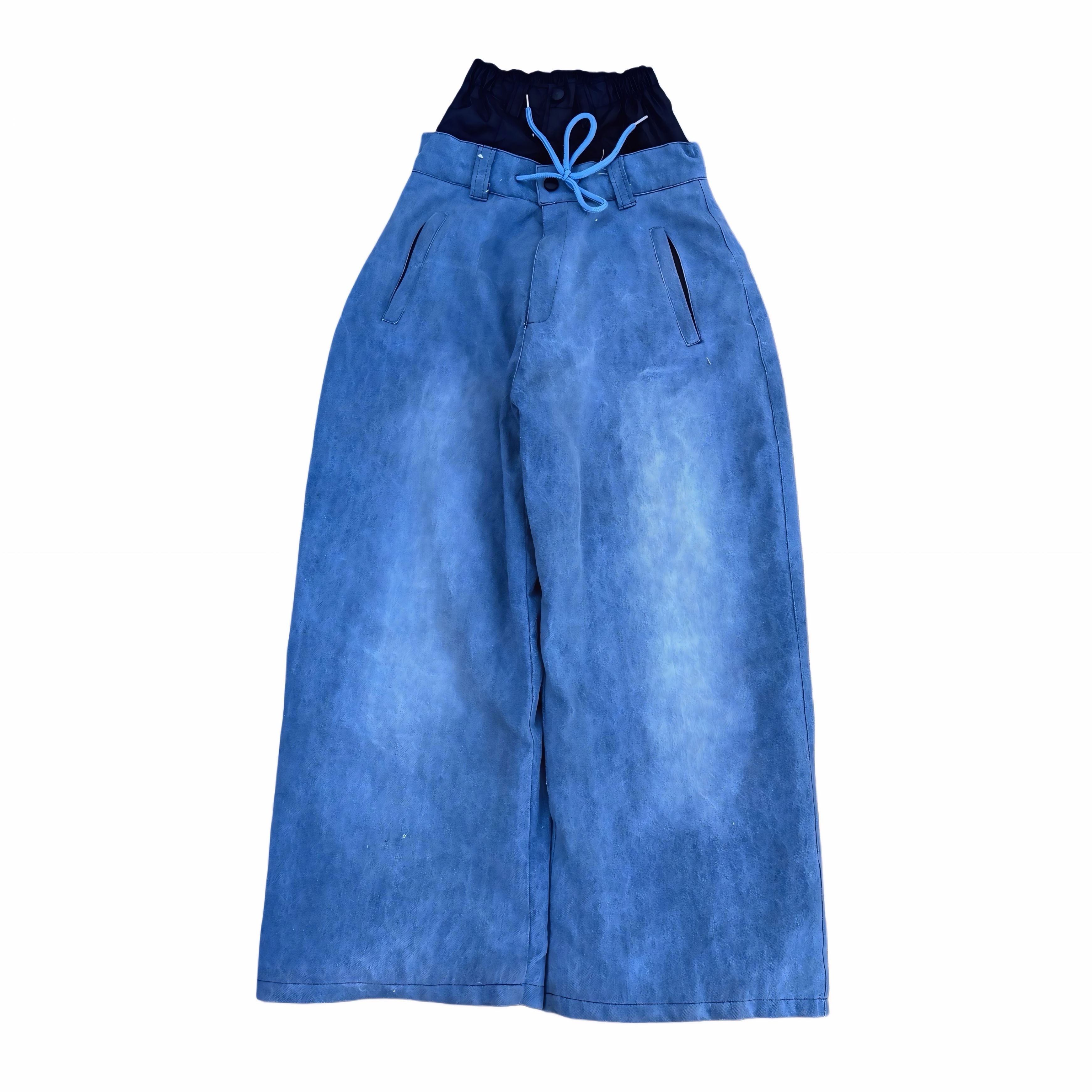 Raw Blue Denim Snowpants